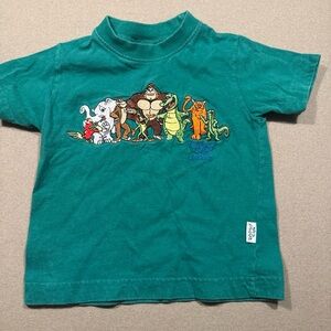 Kids Green Jungle Friends T-Shirt Rainforest cafe Chicago xxs boys